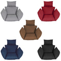 Egg Chair Cushion - Thick Padded Seat with Headrest for Hanging Basket Chairs - whimsywagon
