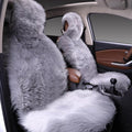 Universal Plush Car Seat Covers | 3-Piece Winter Set | Warm Fleece Lining
