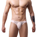Breathable men's briefs by CJ featuring a sexy, comfortable fit and lightweight fabric, shown in a close-up image.