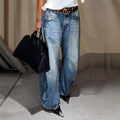 90s Wide Leg Jeans for Women - Stretchy Comfort & Retro Fashion