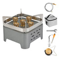 12000W Portable Camping Stove - Windproof Backpacking Burner with Carrying Case - whimsywagon