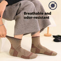 Durable Hiking Socks for Men - Merino Wool, Non-Slip Grip & Odor Resistant
