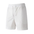 Corduroy Solid Color Drawstring Loose Sports Shorts For Men - whimsywagon
