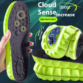 Cj Pu air cushion insole with shock absorption, breathable, massage design, and sweat-absorbing properties for comfortable foot support.