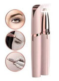Electric eyebrow razor from Flawless Brow Shaping Tool set, showing a close-up of the sleek, compact design for salon-quality eyebrow shaping.