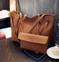 Women's fashion shoulder tote and crossbody bag set by cj, stylish 2-piece handbag collection with versatile carry options.