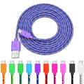 Braided Nylon Charging Cable - Durable Fast Data Sync Cable