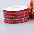 Christmas Ribbon 1cm Width | Red Green Gold Wired Edge Ribbon for Gift Wrapping & Crafts
