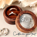 Wedding Proposal Ring Box - Velvet Presentation Case for Engagement Ceremony