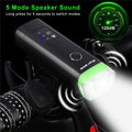 Bicycle Headlight with Sensor – Automatic Motion & Light Detection LED Bike Light | USB Rechargeable, Waterproof Front Lamp