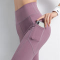 Women’s Sports Leggings with Pockets – High-Waist, Stretchy Workout Pants | Breathable Activewear for Running & Gym