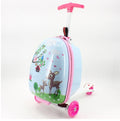 Kids Scooter Trolley Suitcase – Ride-On Rolling Luggage & School Travel Bag