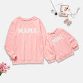 Matching Letter Sweaters | Cursive Print Parent-Child Hoodie