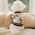 Dog Cat Sweater Vest | Preppy Striped Winter Apparel for Puppies & Pets