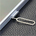 Universal CJ SIM card ejector pin for smartphones and tablets, small metal tool with a pointed tip for ejecting SIM trays.