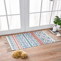 Scandinavian Style Area Rug | Natural Linen Cotton Blend for Living Room & Bedroom