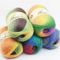 Multicolor Rainbow Yarn Ball | Soft [Material] Yarn for Knitting, Crochet, and Amigurumi