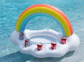 Rainbow Inflatable Pool Float with Cooler – Pool Accessory for Summer Parties & Outdoor Fun