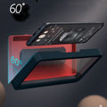 Waterproof wall-mounted phone case from cj, designed for bathrooms, featuring an anti-fog cover for clear visibility.