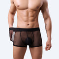 Men's thin, invisible, and breathable boxers from CJ, showcasing lightweight fabric and a comfortable fit.