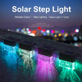 Solar RGB Step Lights | Waterproof Color Changing LED for Fence & Pathway - whimsywagon