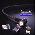 Magnetic Fast Charging Cable for Mobile Phones | USB Type-C & Micro USB Data Cord Compatible with iPhone and Android