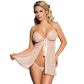 Cj oversized sexy lingerie suspender nightdress in black with lace details, featuring a revealing and stylish design.