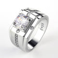 Classic Mens Retro Ring | Minimalist Vintage Style Statement Jewelry