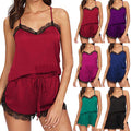 CJ sexy summer lingerie and home pajamas set, lightweight and comfortable, featuring delicate lace and soft fabric for relaxing at home.