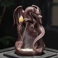 Artistic Zen Incense Burner | Handcrafted Zisha Ceramic Dragon Design