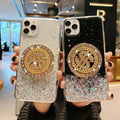 3D Spinner Phone Case for  iPhone - Rotating Diamond & Dollar Design