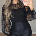 European And American-style Mesh-panel Top - whimsywagon