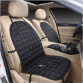 cj car heated seat cushion with adjustable warmth, 12V plug-in heating pad for driver and passenger comfort