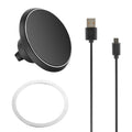 Wireless Car Charger, Magnetic Qi Phone Mount for Car | Compatible with iPhone Samsung Galaxy, Fast Charging