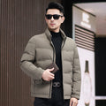 Business Casual Coat - Insulated White Duck Down Jacket