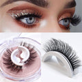 CJ self-adhesive reusable eye lashes with natural curl, showcasing the lightweight, glue-free design on a clean background.