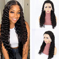 Deep Wave Human Hair Lace Front Wig | Pre-Plucked Hairline & 180% Density