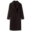 Double-breasted Wool Coat For Women