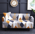 Elastic sofa cover by cj, universal stretch-fit design, protects couches and sectionals with a snug, tailored fit.