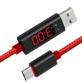 Nylon Smart Display Data Cable | Fast Charging & Data Transfer Cable Compatible with Apple Devices
