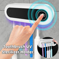 Smart Toothbrush Holder with UV Sterilizer | Wall-Mounted Set with Automatic Toothpaste Dispenser