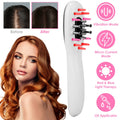 1Pc Electric Scalp Massage Comb Microcurrent Hair Brush Handheld Head Scratcher Massager Hair Oil Applicator With Vibration Micro-Current Mode Red & Blue Light Therapy Oil Applicator - whimsywagon
