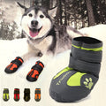 CJ non-slip dog shoes with traction soles, designed for large breeds and outdoor use, providing grip and protection for dogs.