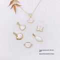 DIY Jewelry Making Supplies - 18K Gold Plated Charms, Pearls, Shells for Necklace & Bracelet