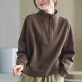 Plus Size Long Sleeve Crop Top - Women's Fashion Basic Shirt | Comfortable & Stylish Fit