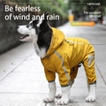 Dog Rain Cape | Waterproof Reflective Coat for Large Dogs & Outdoor Use