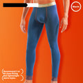 Cotton slim-fit mid-waist thermal leggings by CJ, showing the soft fabric and snug fit on a mannequin.