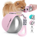 CJ portable stainless steel dog water bottle and bowl for outdoor travel, leak-proof pet dispenser with drinking bowl for puppies.