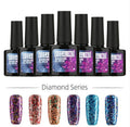 Diamond Glitter Nail Gel Polish | Sparkly Chrome Gel for Manicures & Nail Art