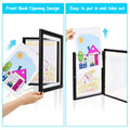 Kids Art Display & Storage Frame - Front Opening Wooden Frame for A4 Pictures & Drawings - whimsywagon